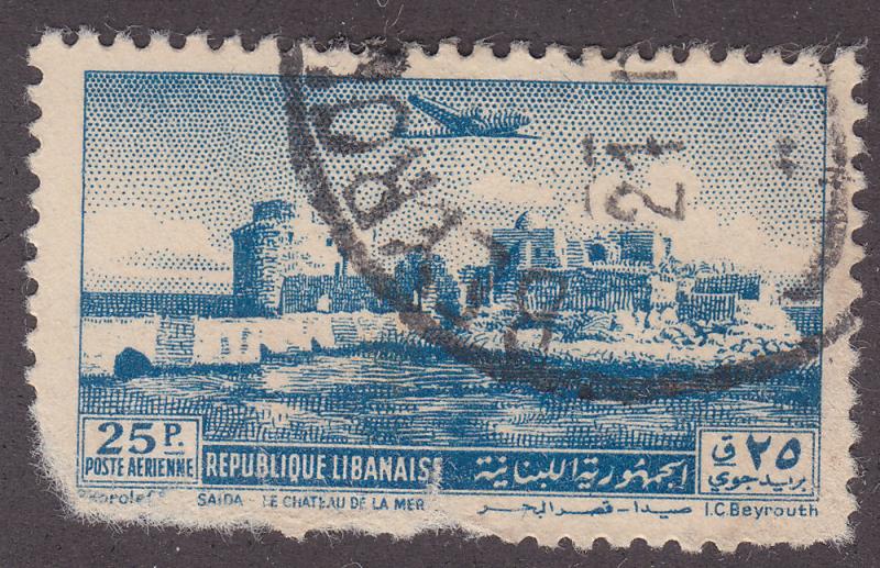 Lebanon C157 Crusader Castle, Sidon Harbor 1950