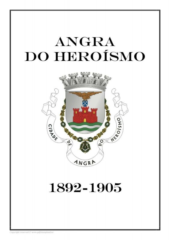 Portugal Angra do Heroísmo 1892-1905 PDF(DIGITAL) STAMP ALBUM PAGES