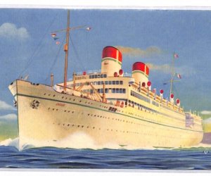 France Cols SENEGAL AOF Ship Postcard MARITIME *ITALIAN LINES* Portsmouth PH127