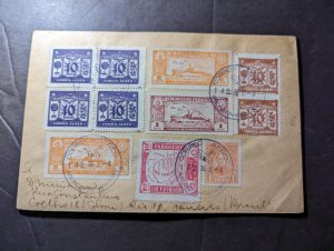 1936 Paraguay Airmail Souvenir Cover Asuncion to Rio De Janeiro Brazil