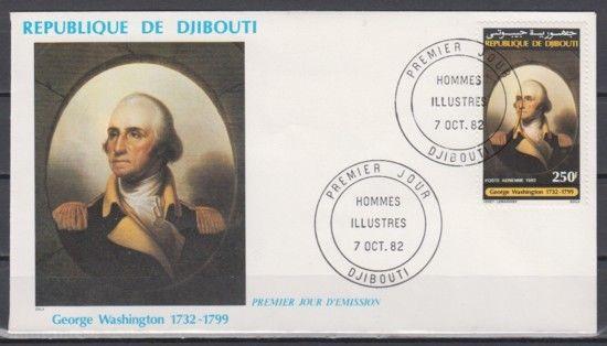 Djibouti, Scott cat. C171. President G. Washington issue. First day cover. ^