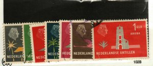 Netherlands Antilles #245, 247-9, 252-4 used