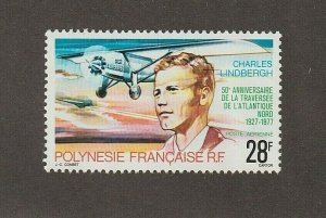 EDSROOM-9059 Fr Polynesia C149 MNH 1977 Complete NY-Paris Lindbergh 1927 CV$7