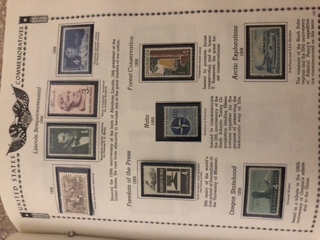 The All American Stamp Album Mint Stamps Very Nice Starts At 1933 Almost Full