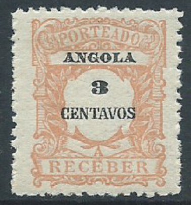 Angola, Sc #J24, 3c MH