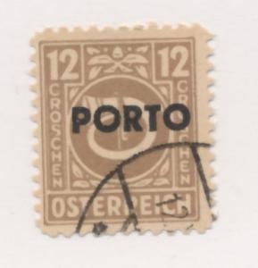 Austria Postage due 1946 Scott j194 used - 12g, post horn