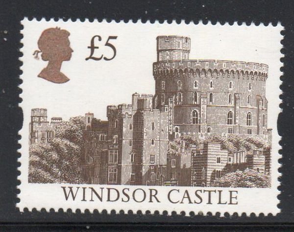 Great Britain Sc 1448 1992 £5 Windsor Castle stamp mint NH