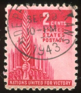US Scott 907 Used NH 