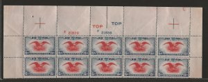 UNITED STATES SC# C23 PL B/10  FVF/MNH