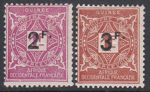 French Guinea J24-J25 MH CV $16.00