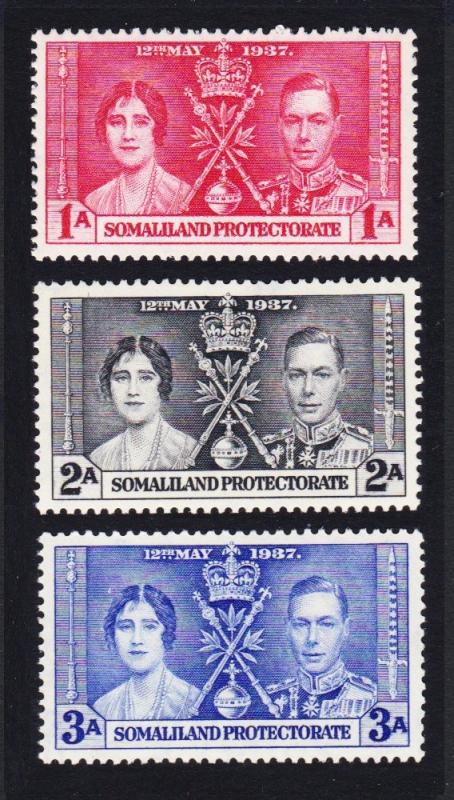 Somaliland George VI Coronation 3v SG#90-92