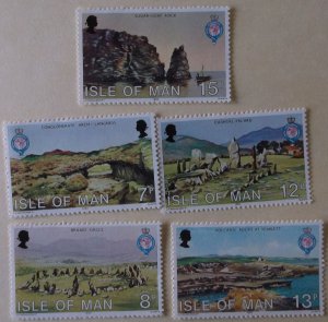 Great Britain Isle of Mann 163-7 Cat $1.75 MNH  Full Set Archeology Topical