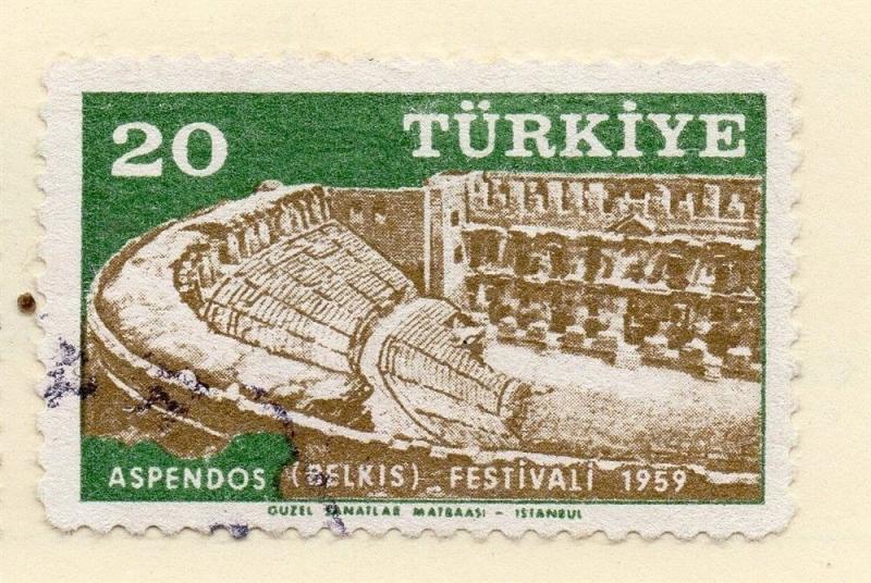 Turkey 1959 Early Issue Fine Mint Hinged 20K. 091468
