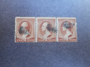 # 210 Fine Used Strip of 3