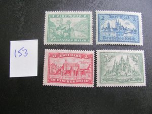 Germany 1924 MNH SC 337-339,350 SET VF 360  EUROS (153)