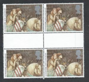 GREAT BRITAIN SC# 1117 F-VF MNH 1985 Gutter B/4