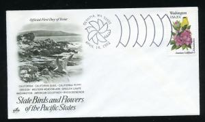 US 1999 State Birds & Flowers - Washington UA ArtCraft FDC Capital Postmark