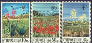 Cyprus 343-45 MNH 1970 European Conservation Year