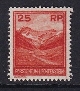 Liechtenstein  #108  MNH  1933  Mount Naafkopf  25rp