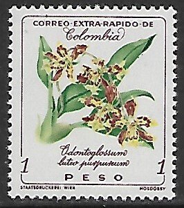 Colombia # C367 - Odontoglossum - MNH.....[Zw11]