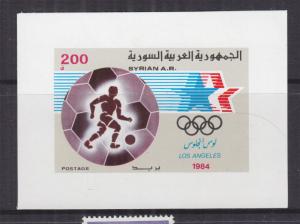 SYRIA, 1984 Olympic Games, Los Angeles Sheet, mnh.