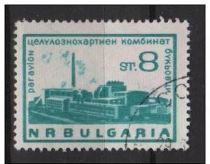 Bulgaria Airmail 1964/68 - Scott C106 used - 8s, Paper mills
