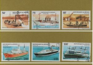 Thematic Stamps - BENIN 1995 SHIPS 6v used