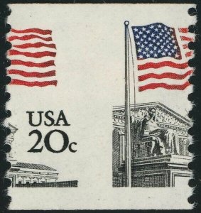 USA #1895 Supreme Court Error Misperf Shifted Stamp 20c Postage 1981 Mint NH