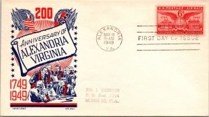 FDC 1949 - 200 Anniversary of Alexandria Virginia - Alexandria, Va - F37928