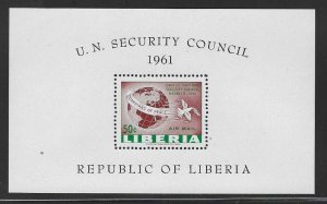 Liberia MNH sc# C131 s/s Globe