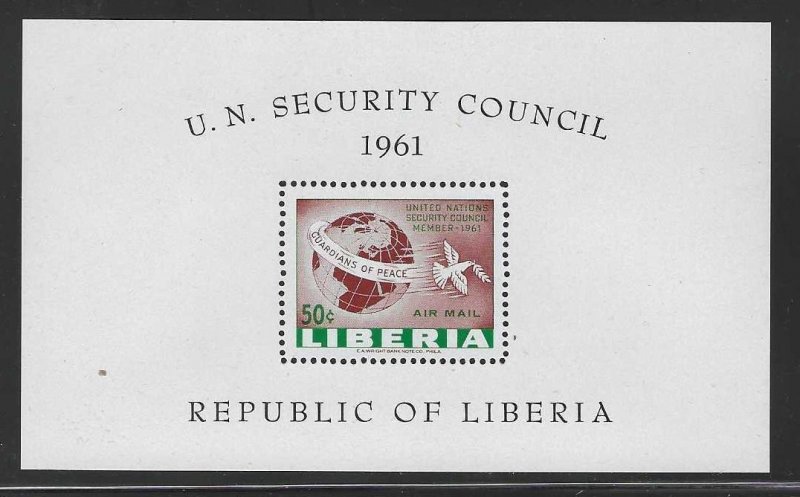 Liberia MNH sc# C131 s/s Globe