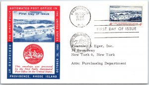 US COVER FIRST DAY OF ISSUE FIRST FULLY AUTOMATED POST OFFICE IN THE U.S. 1960