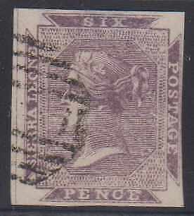 BC SIERRA LEONE 1859-74 QV Sc 1 IMPERF FORGERY USED