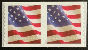 US #5159 MNH Coil Pair American Flag (.49) SCV $2.60