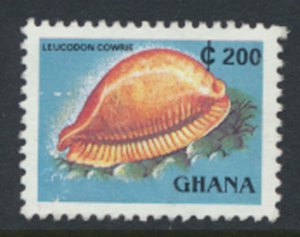 Ghana  SC# 1357Ek Used   perf 14 Cowrie Shell   see details and scan