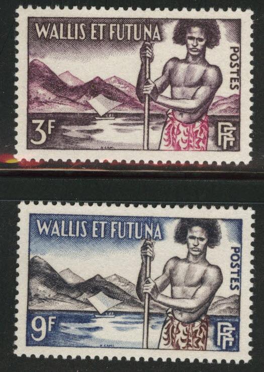 Wallis and Futuna Islands Scott 150-151 MNH** 1957 set