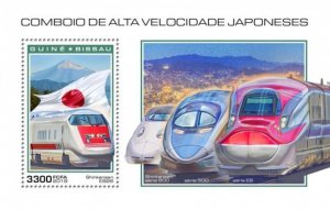 Guinea-Bissau - 2019 Speed Trains - Souvenir Sheet - GB181109b