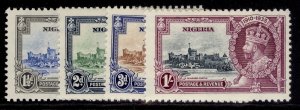 NIGERIA GV SG30-33, 1935 SILVER JUBILEE set, LH MINT. Cat £15.