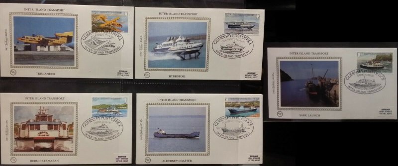 Guernsey 1981 Inter Island Transport Benham BGS5a-e  Coaster Trislander Launch