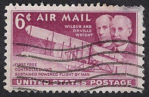 United States #C45 6¢ Wright Brothers Flight (1949). Used.