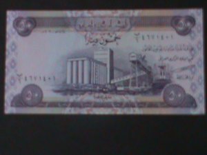 ​IRAQ CENTRAL BANK OF IRAQ-50 DINARS-UN- CIRCULATED BANK NOTE-VERY FINE