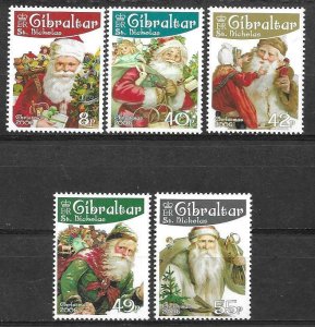 2006    GIBRALTAR  -  SG.  1185 / 1189   -   CHRISTMAS  -  MNH