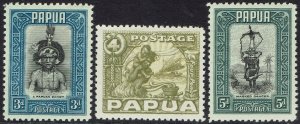 PAPUA 1932 PICTORIAL 3D 4D AND 5D