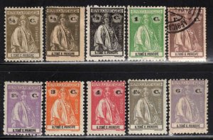 St. Thomas & Prince ~ 10 Different Type A9 Stamps ~ Unused, Used, MX (1914-1926)