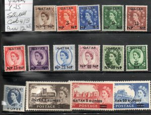 Qatar 1-15 Set Mint hinged