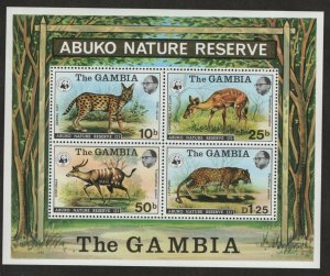 $Gambia Sc#344a M/NH/VF, S/S Cv. $85