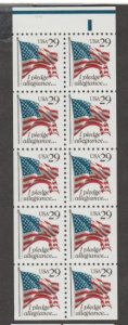 U.S. Scott #2593a American Flag Stamps - Mint NH Booklet Pane