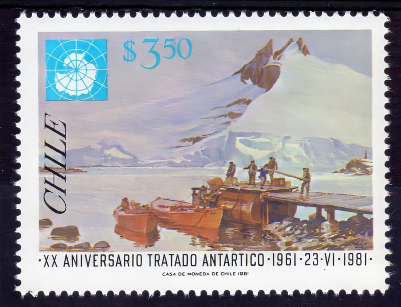 Chile 1981  Sc# 594  Antartic Treaty Ships (1)  MNH