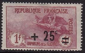 France Semi-Postal B18, MH, CV $32.00