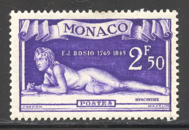 Monaco Scott 212 Unused H - 1948 2.50fr Hyacinthus - SCV $4.75